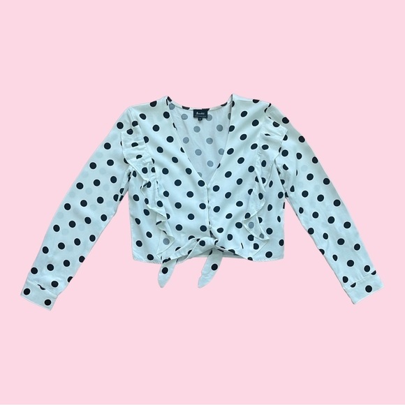 Polkadot long sleeve Blouse by Bardot - Picture 3 of 6